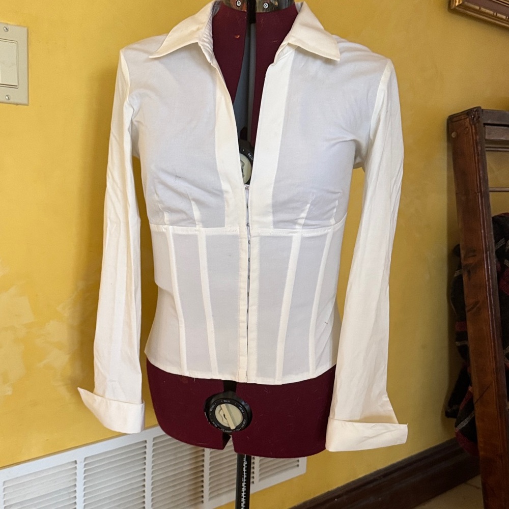 Cache Cream Button Down Shirt